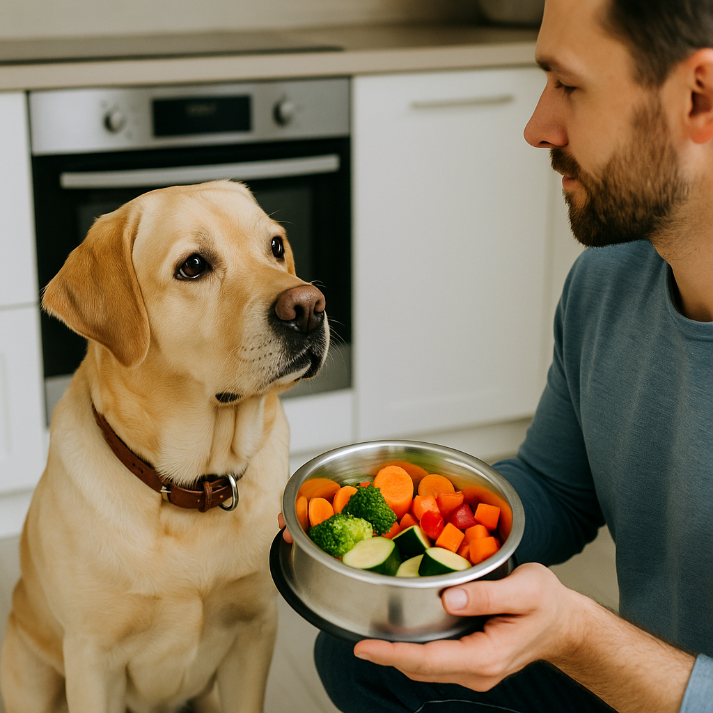 Recommended Vegetables in a Natural Diet for Large Dogs