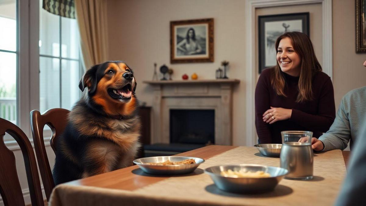 How to Handle Large Dogs That Beg at the Table